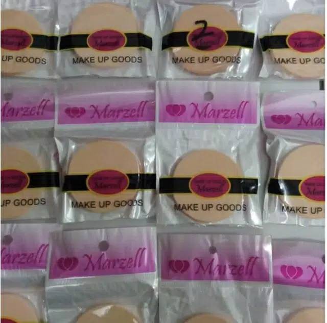 LUCKY FASHION SPON BEDAK MARZELL/BEAUTY MAKEUP FOUNDION KOSMETIK KECANTIKAN