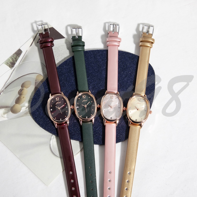 HEMAT JAM TANGAN WANITA JHUI ANALOG QUARTZ GAYA KLASIK