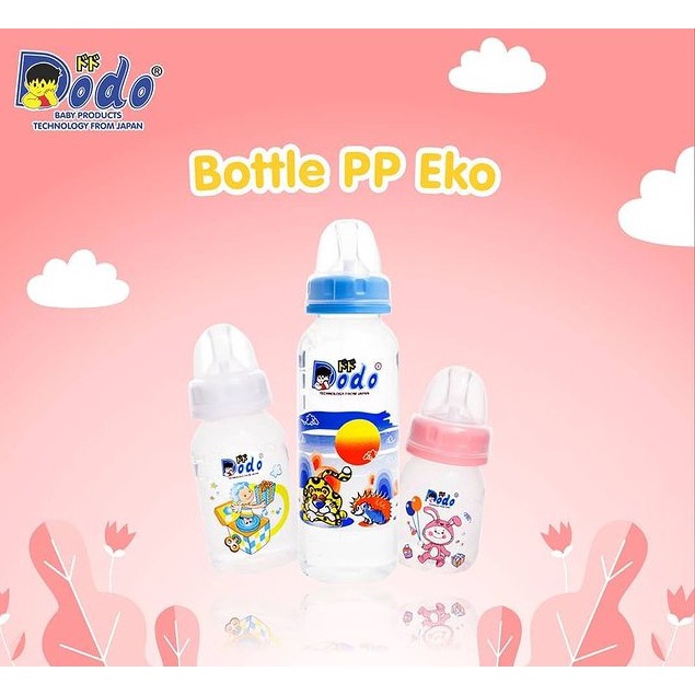 Botol Susu Dot Bulat 2oz 4oz 8oz Botol Susu Anti Sedak 60ml 125ml 250ml Bottle PP Eko BPA Free