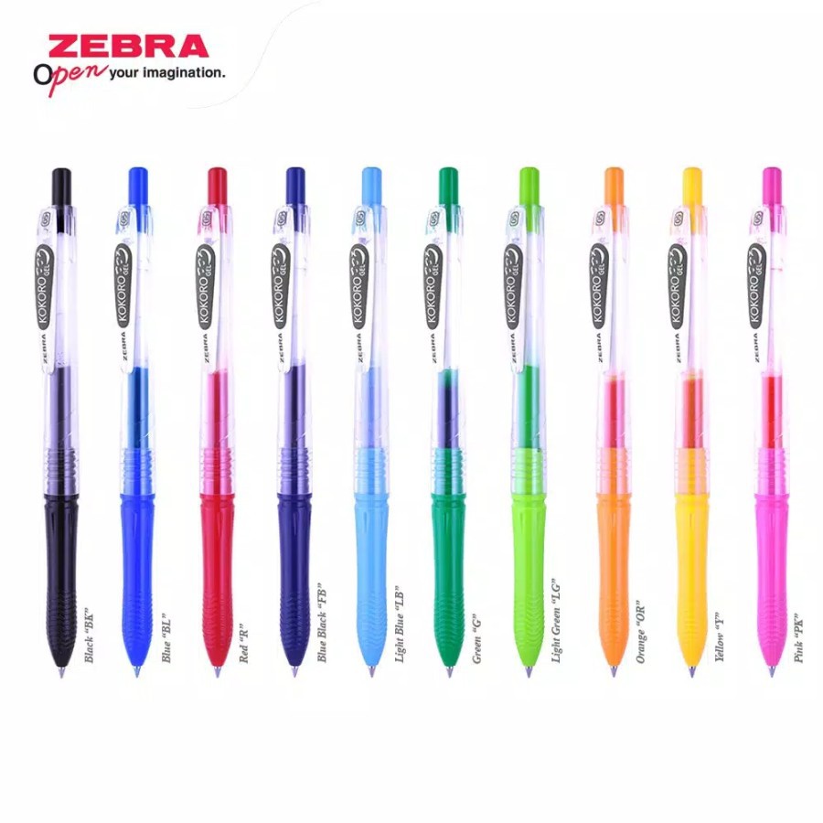 

Ballpoint Pulpen Pena ZEBRA Gel Pen KOKORO 0.5 per PCS