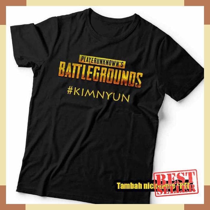 KAOS ANAK PUBG PLUS NAMA PLAYER UNKNOWNS BATTLEGROUNDS BAJU TSHIRT