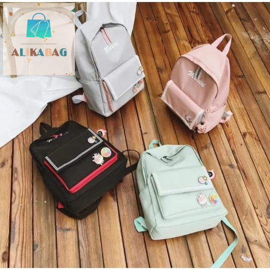 ALIKA BAG - Tas Ransel Wanita Travel Backpack Korean Style