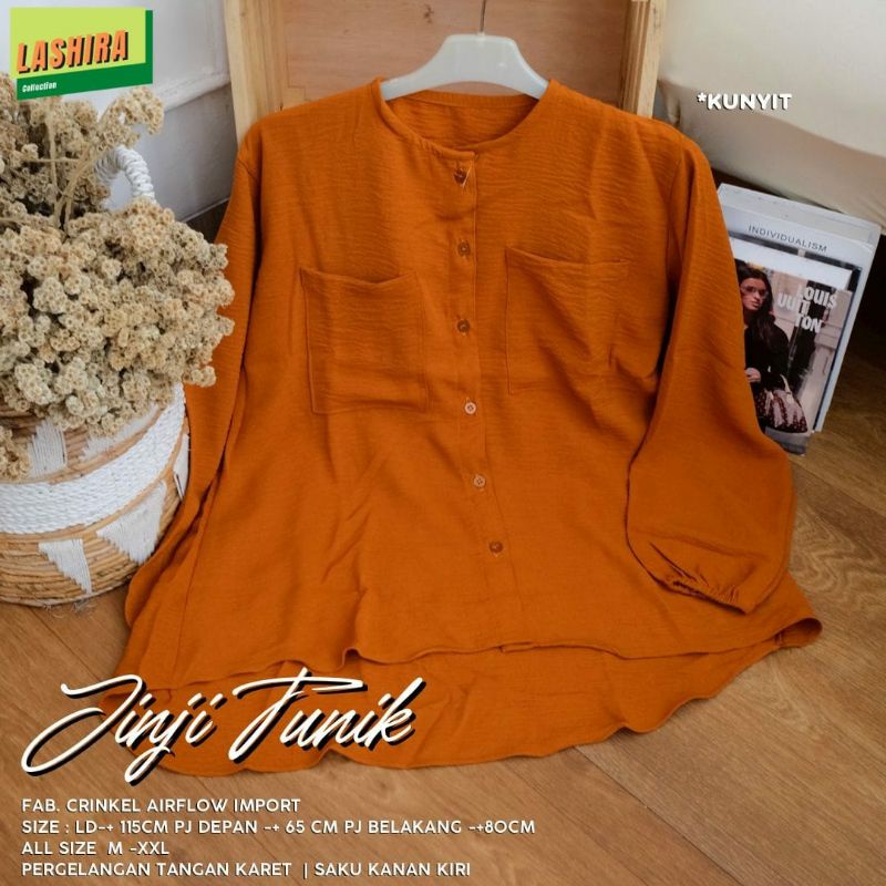 Jinji tunik crinkle airflow jumbo xxl ld 115
