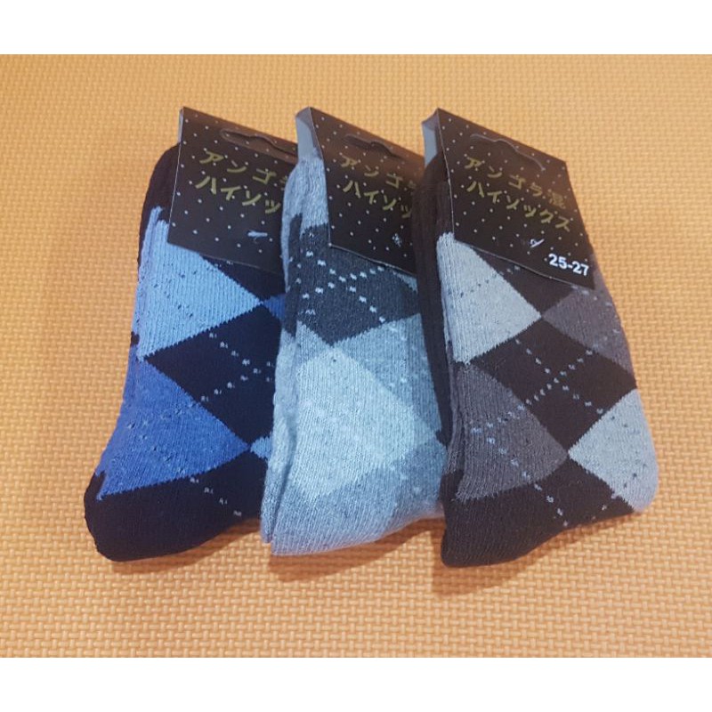 1 pc Kaos kaki pria bahan wool