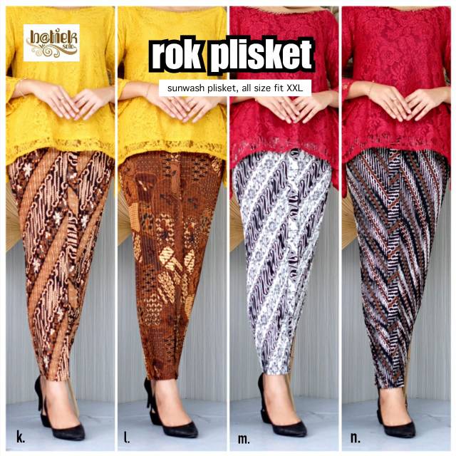 Rok plisket batik //jarik batik