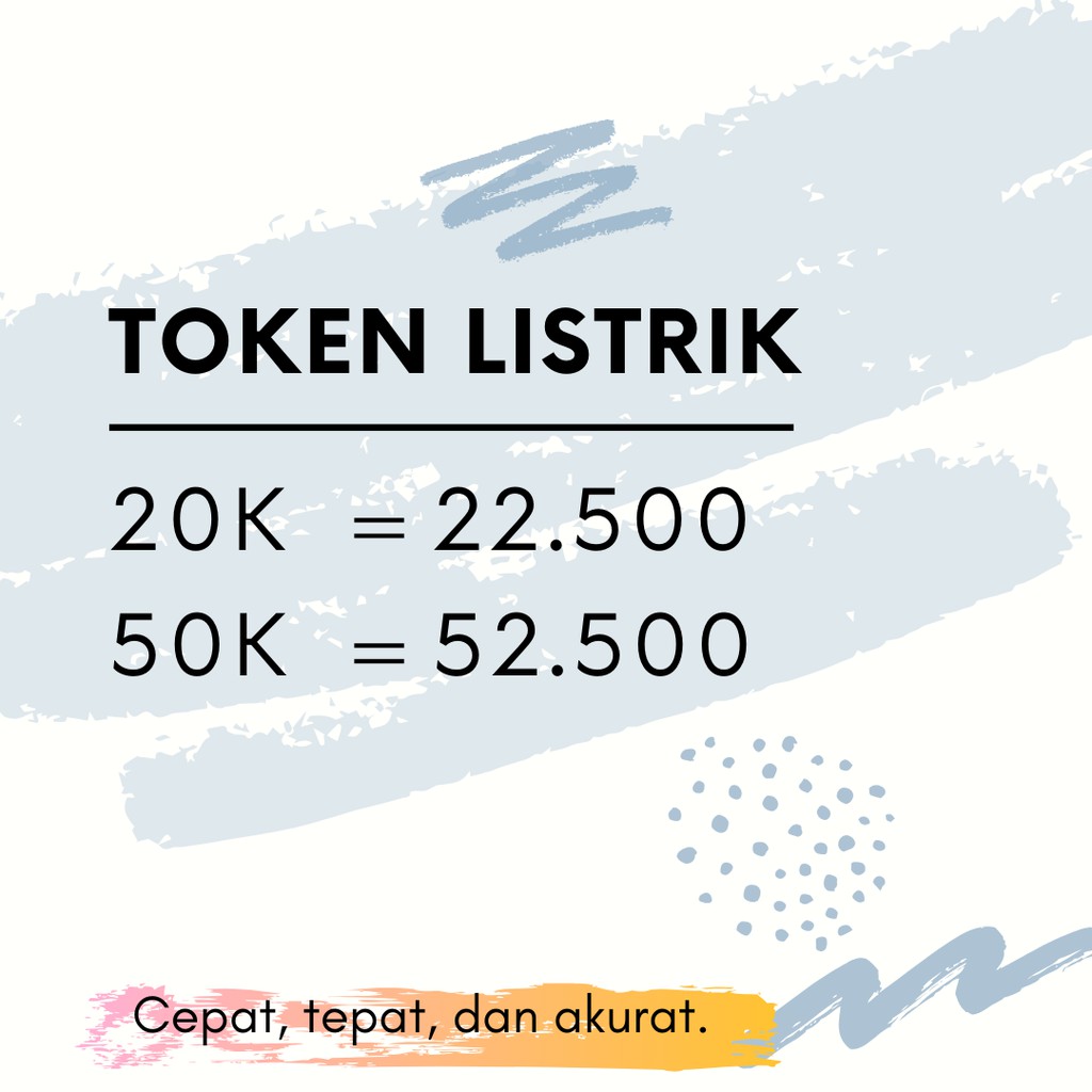 Pulsa Token Listrik Murah Cepat 20K 50K 20rb 50rb