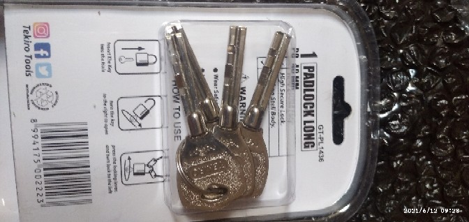 Tekiro 40mm Gembok Leher Panjang 40mm Padlock Long Type Original