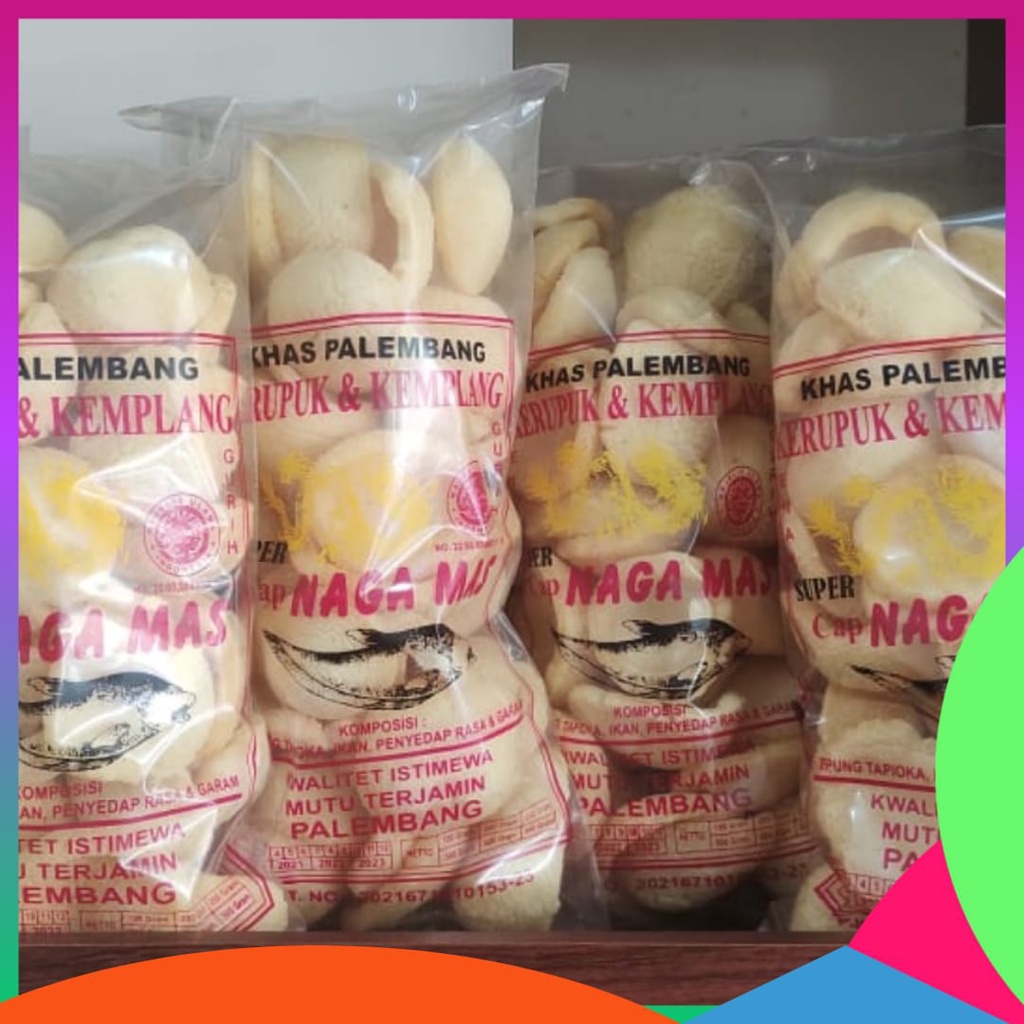 

Kerupuk Kemplang Mangkok 1 Kilogram Khas Palembang Merk Bebas