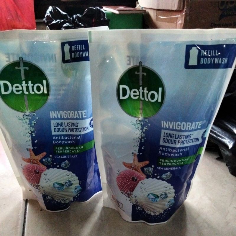 Sabun Dettol cair Invigorate Sea Mineral 410 Gr