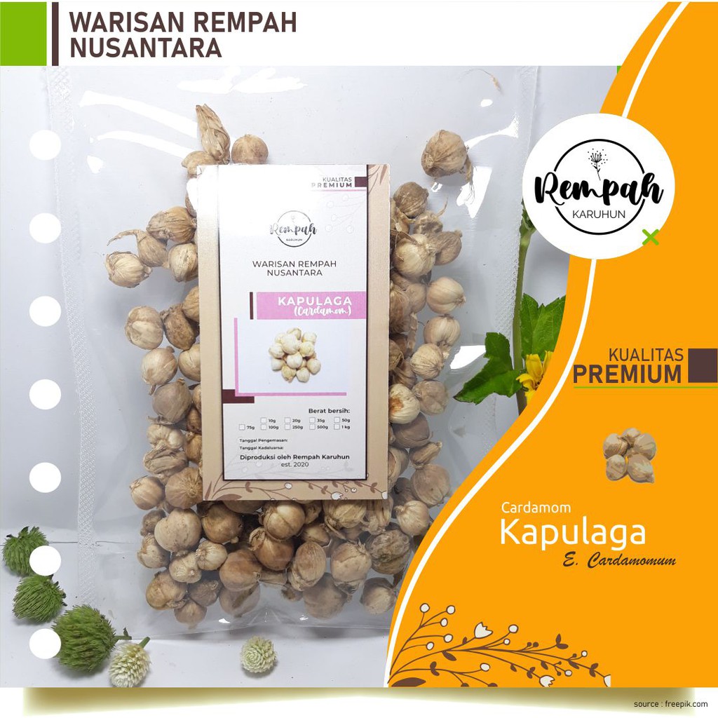 

1Kg Kapulaga / Sappanwood / Rempah / JSR PREMIUM