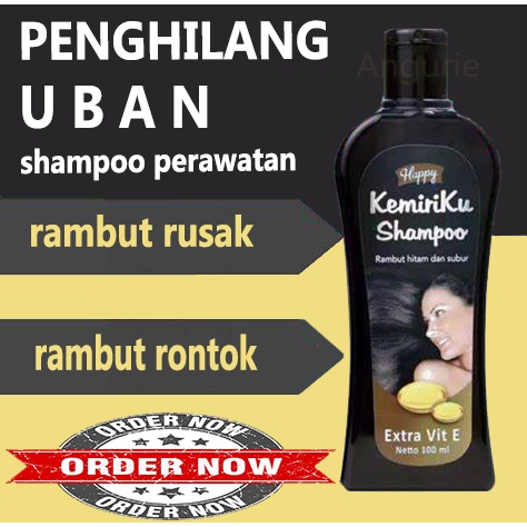 PROMO Shampo Kemiriku Penghilang Uban Dan Rontok/Menghitamkan Rambut/Sampo Penghilang Uban Dan Mengh