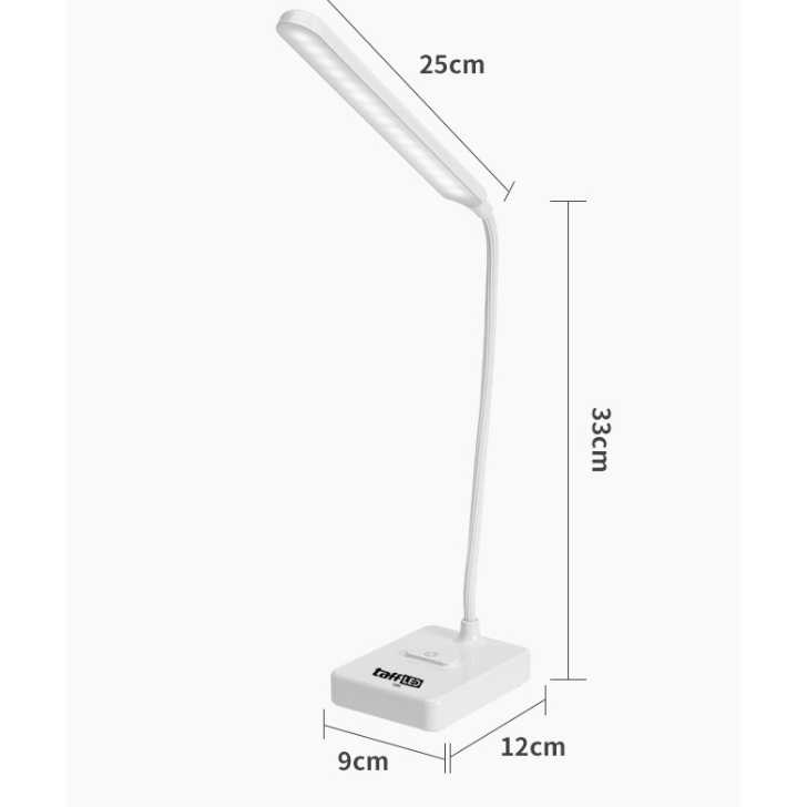 TD-DHA TaffLED Lampu Meja Belajar Desk Lamp 30 LED Rechargeable Battery T1901