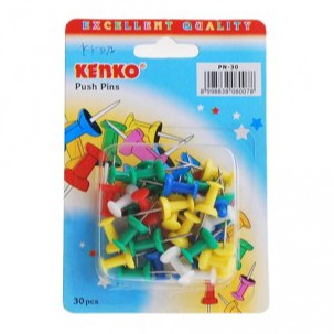 

KENKO Push Pin Pn-30 Paku Pin Warna Tusukan Gabus Styrofoam