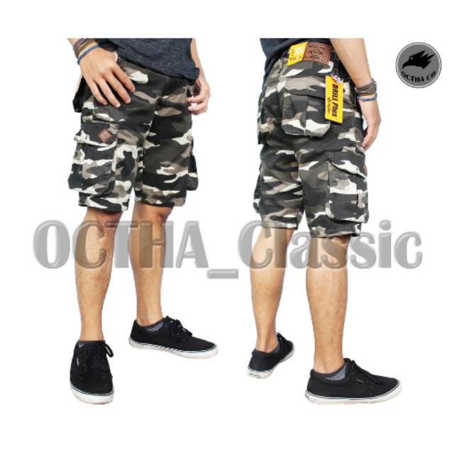 COD  CARGO ARMY LORENG PRIA celana cargo pendek original