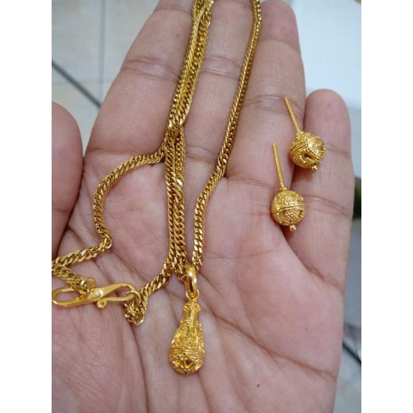 set kalung model mas bali