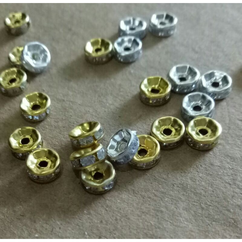 Diamond sekat,  sekat mote,  spacer 6,7,8mm/ 20pcs