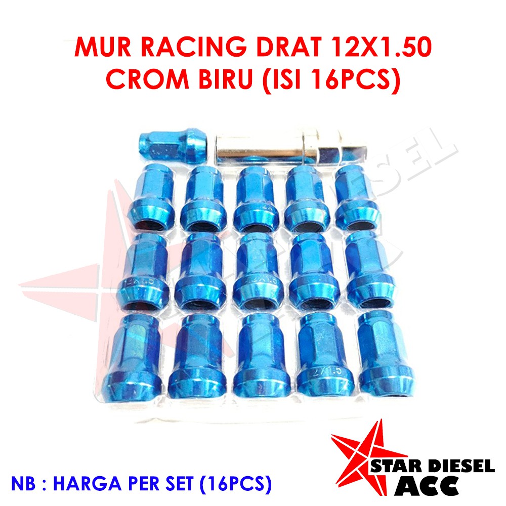 BAUT RODA  MOBIL UNIVERSAL  DRAT 12X1.5 MUR RODA AVANZA BRIO MOBILIO CRV CIVIC KUDA MUR RACING YARIS