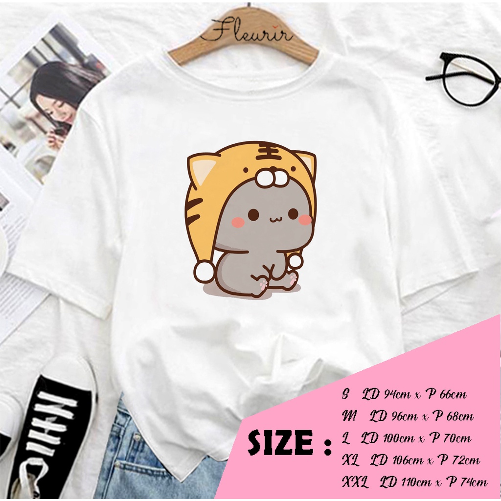 FLEURIR - COD KAOS GOMA CAT WANITA PRIA REMAJA DEWASA UNISEX TSHIRT JUMBO