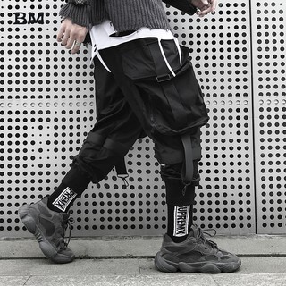 Mens Mode Mode Hip Hop Joggers  Streetwear Techwear Jahitan 