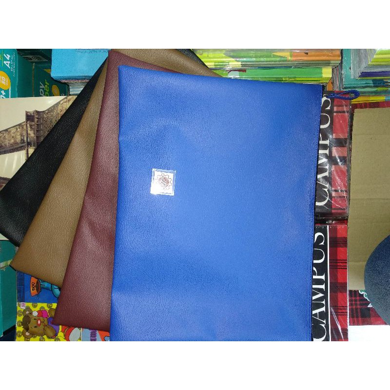 

Document Bag / Map zipper Resleting motif Kulit Uk B4