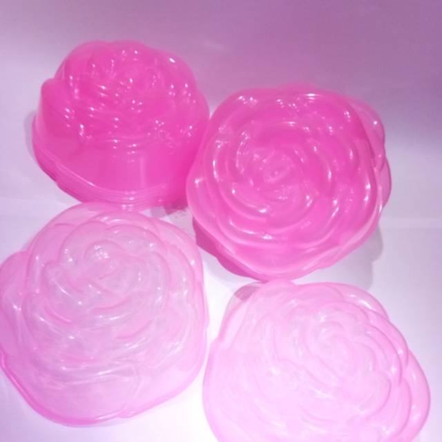 Cetakan pudding/bento  mawar pink 10cm  isi 3pcs