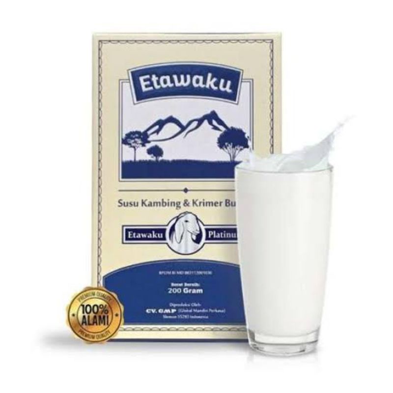 

Etawaku Platinum Susu Kambing Bubuk Etawa Tingkatkan Daya Tahan & Imunitas Tubuh Sehat Enak Halal BPOM MUI