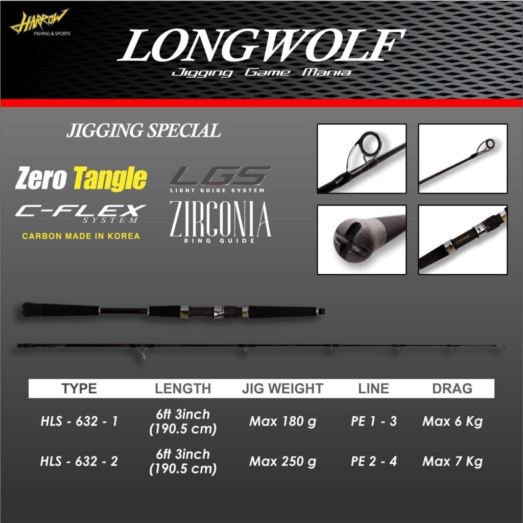 Joran Harrow LONGWOLF Jigging Game HLS 632-1 & HLS 632-2