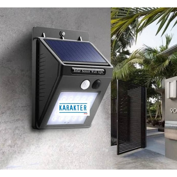 Terbaru Lampu LED Taman Tembok Solar Tembok Tenaga Matahari