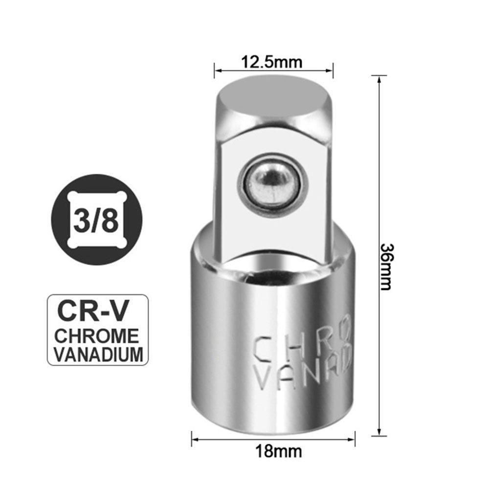 Solighter Ratchet To 1per2 &quot;Stainless Steel Fly To 3per8&quot; Fly To 1per4 &quot;Converter Sleeve