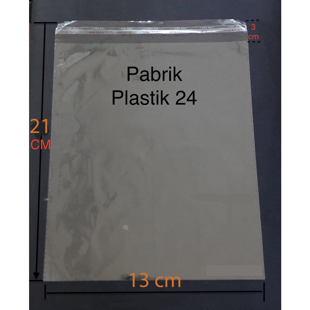 PLASTIK OPP SEAL ROTI/MASKER/DVD/MAKANAN (PER100)