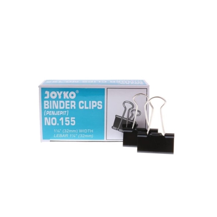 

Joyko Binder Clips No.155 (1 1/4-32mm)