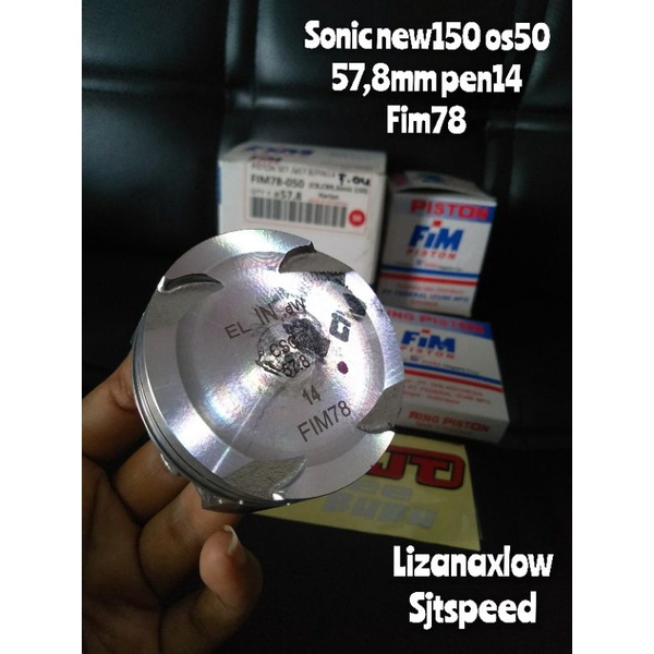 Piston fim sonic new os 50 57,8 pen14 fim78