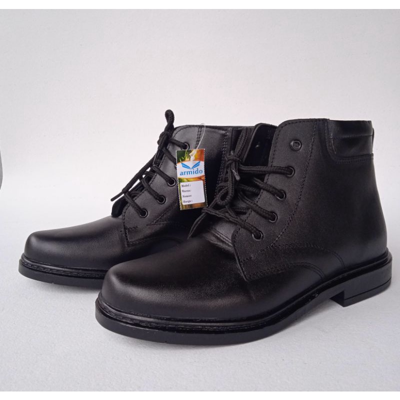 Sepatu PDH Kulit Asli Tni Polri Satpam Security