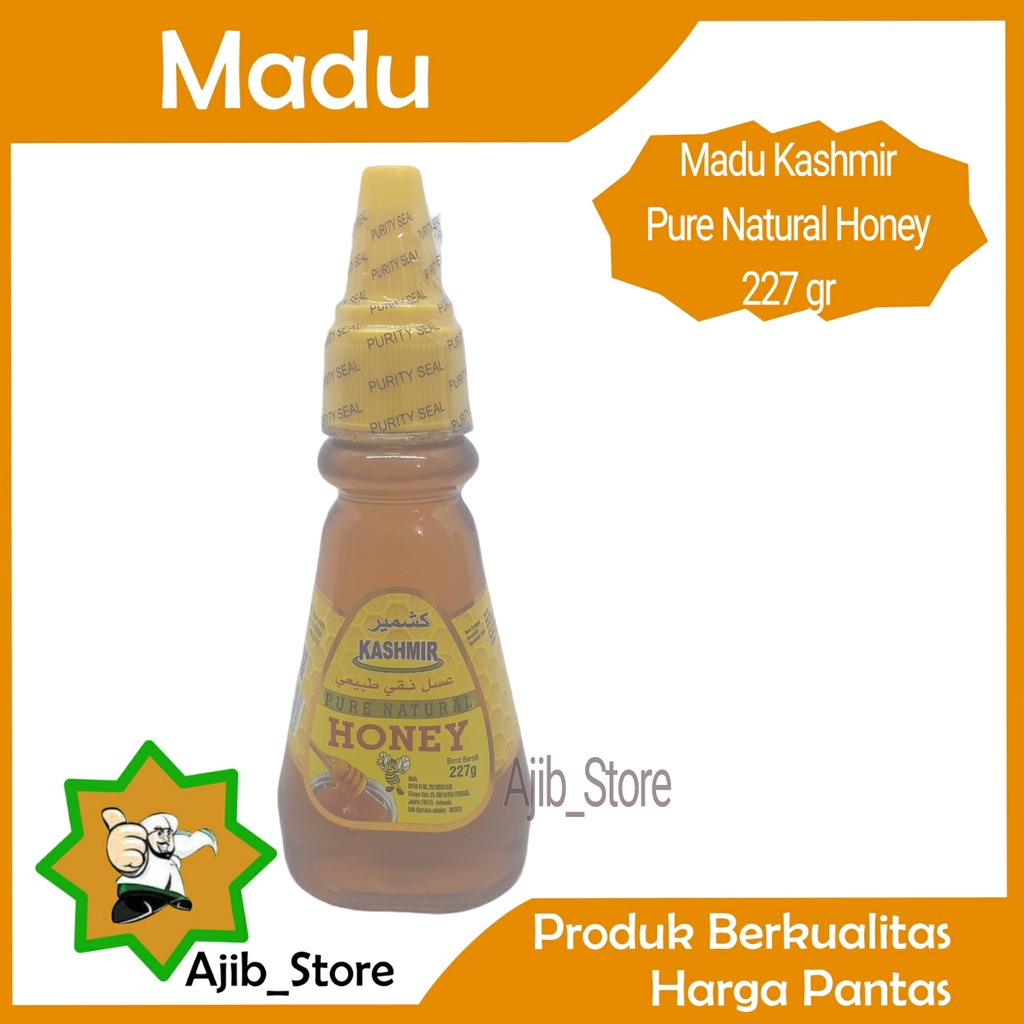 

(100% ASLI) Madu Arab Murni KASHMIR PURE NATURAL HONEY 227 Gram 227gr 227g 1/4 Kg A222