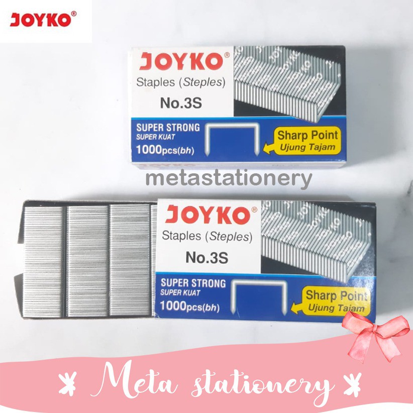 

Isi Staples / Refill Staples No.3S Joyko (1pc)