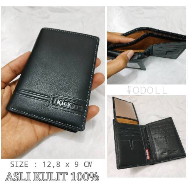 Dompet Pria Kulit Asli Furing Tebal 3/4