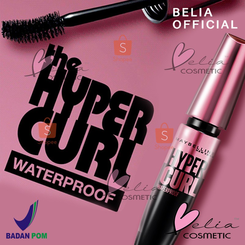 ❤ BELIA ❤ Maybelline Hypercurl Volum Express Waterproof ( BPOM Original 100% Hyper Curl mascara )