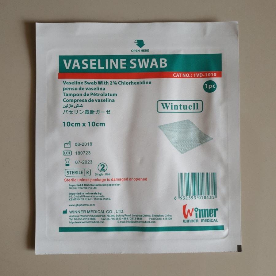 Vaseline Swab 10cm x 10cm Kasa Steril Vaseline Sweb 10x10