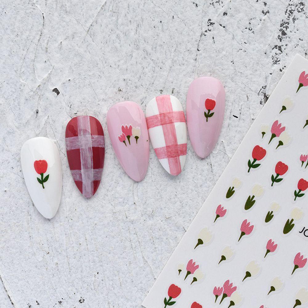 Stiker Kuku TOP Anti Air Tulip DIY Manicure 3D