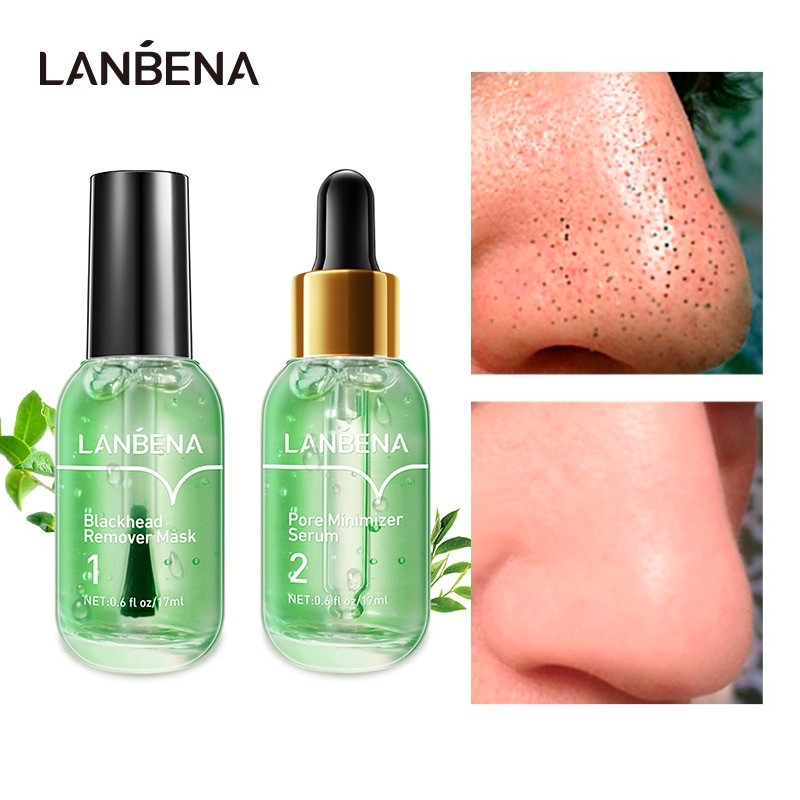 LANBENA Penghilang Komedo Masker Serum Wajah Skincare Perawatan Pengecil Shrink Pore Essence Moistur