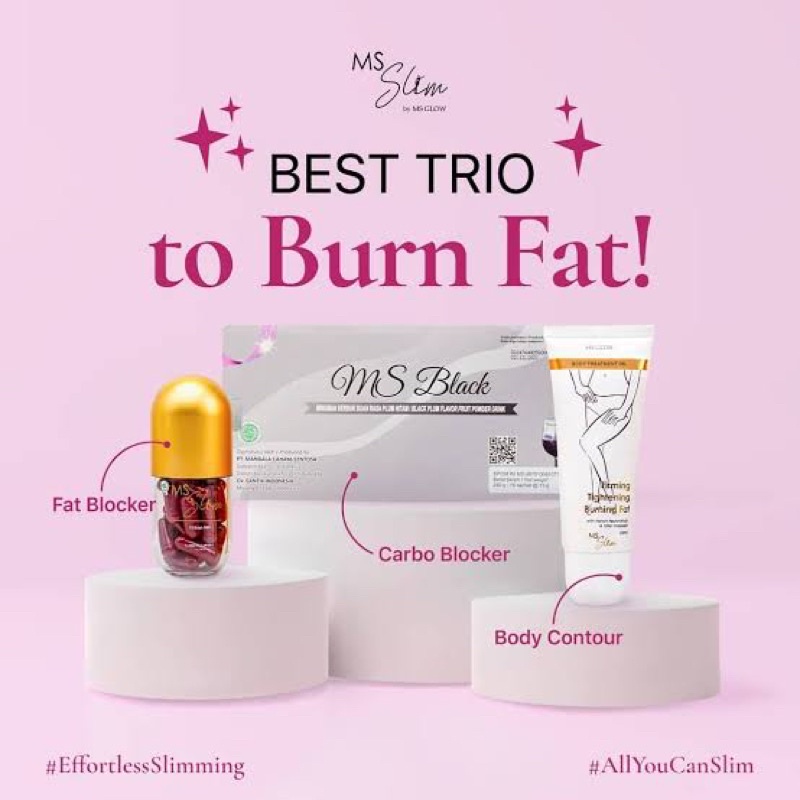 Ms Slim Paket Lengkap, Ms Capsul , body oil Ms Glow