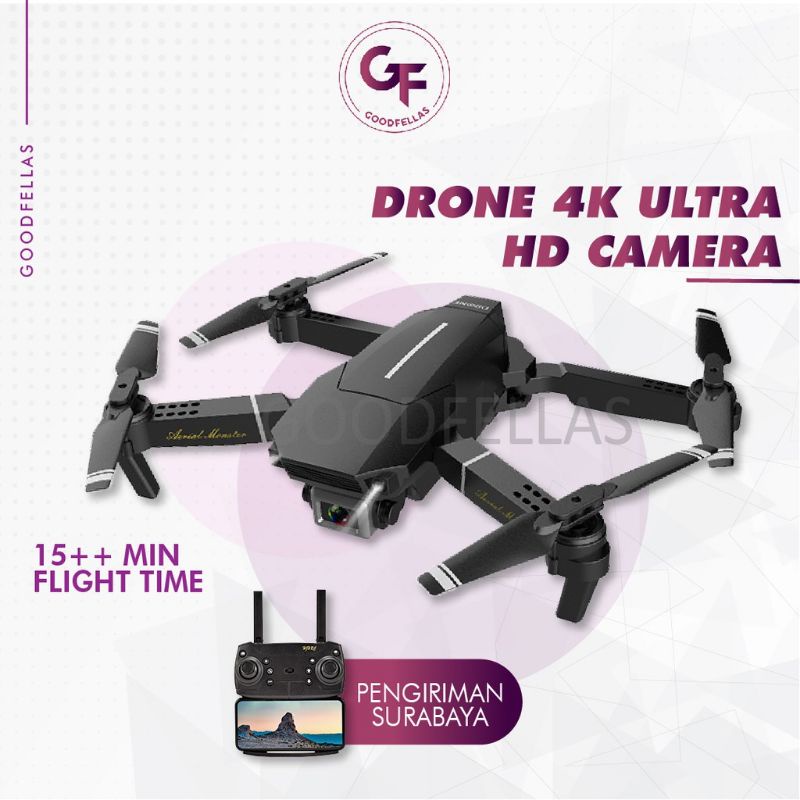 4K ULTRA DRONE HD CAMERA PLUS REMOTE CONTROL