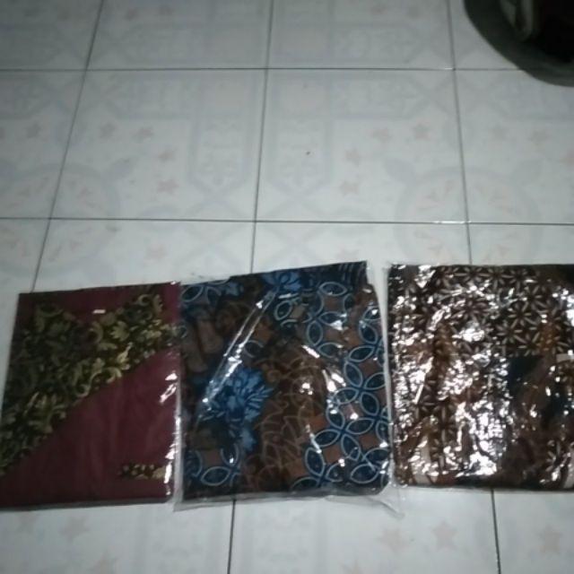 Kemeja Batik Pria Lengan Panjang Size M L Xl Xxl  Bswart Hrb026 Kenongo Lengan Panjang