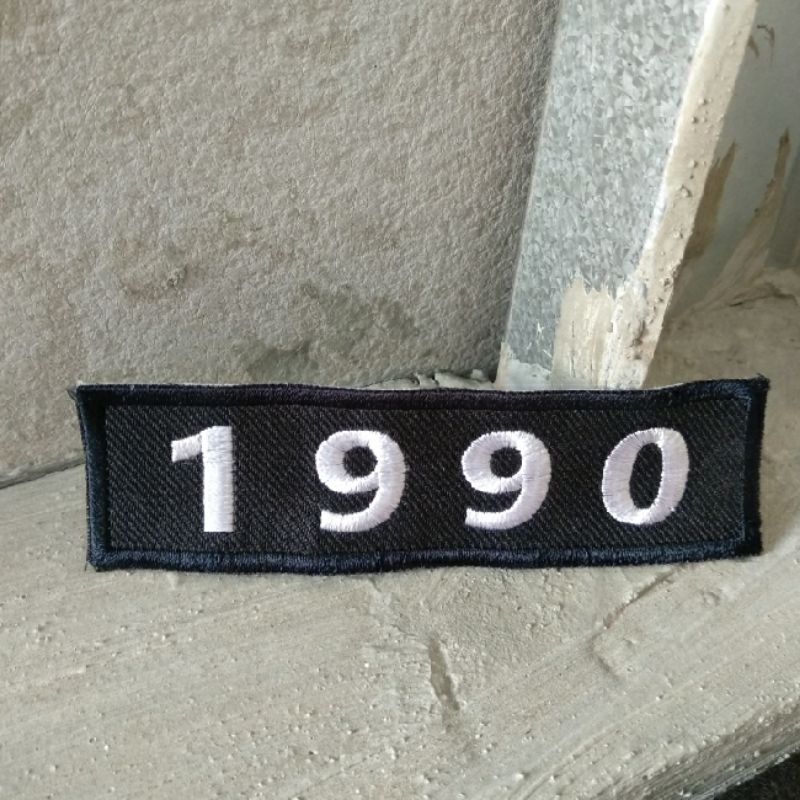 Bordir 90s 1990 Emblem Nostalgia Nirvana Kurt Cobain Guns Roses Jeans Denim Rompi Tas Topi Vintage