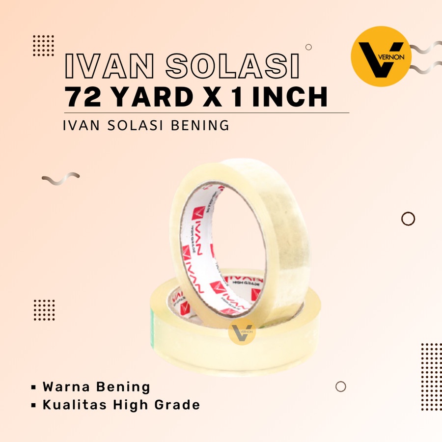 

Isolasi Bening VIVAN uk 1inc x 72yrd