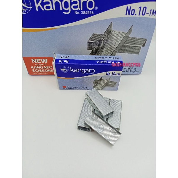 Isi Hekter/ Anak Hekter / isi Staples / isi Stapler Jepretan Kangaro no. 10 per box kecil