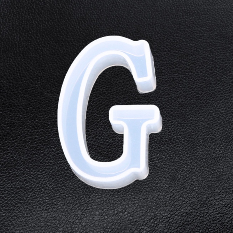 Siy 26pcs / Set Cetakan Kristal Epoksi Handmade Diy Bentuk Huruf Alfabet Bahan Silikon