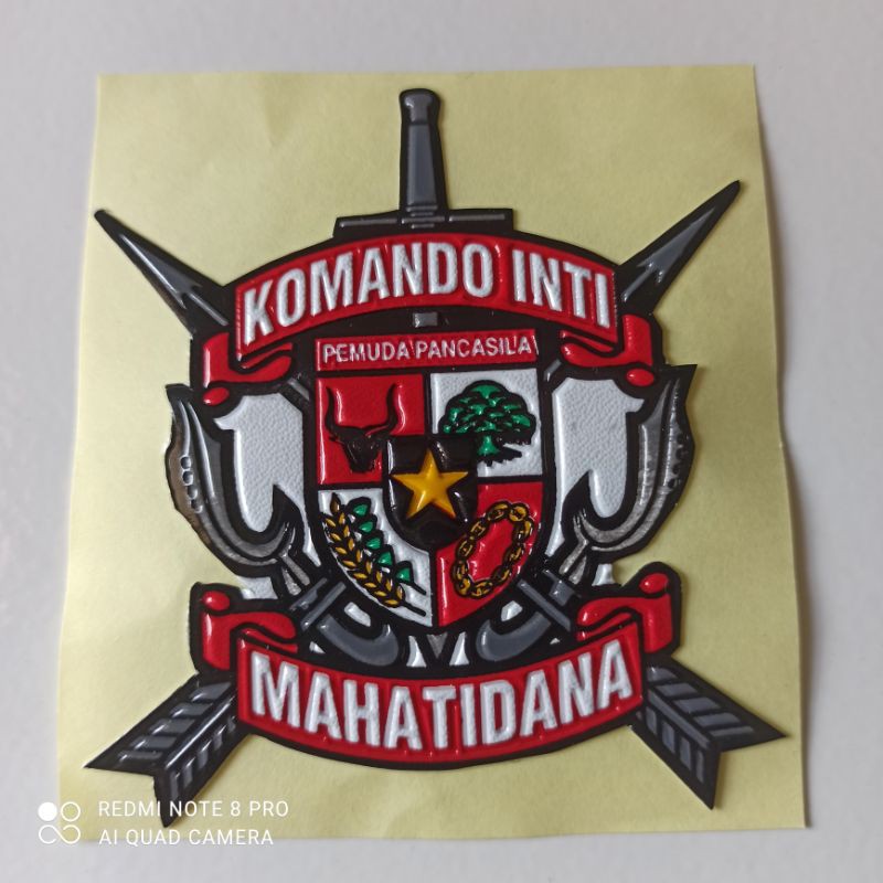 

STICKER EMBOS LOGO PP(PEMUDA PANCASILA)KOMANDO INTI / STIKER LOGO PP TEMPELAN