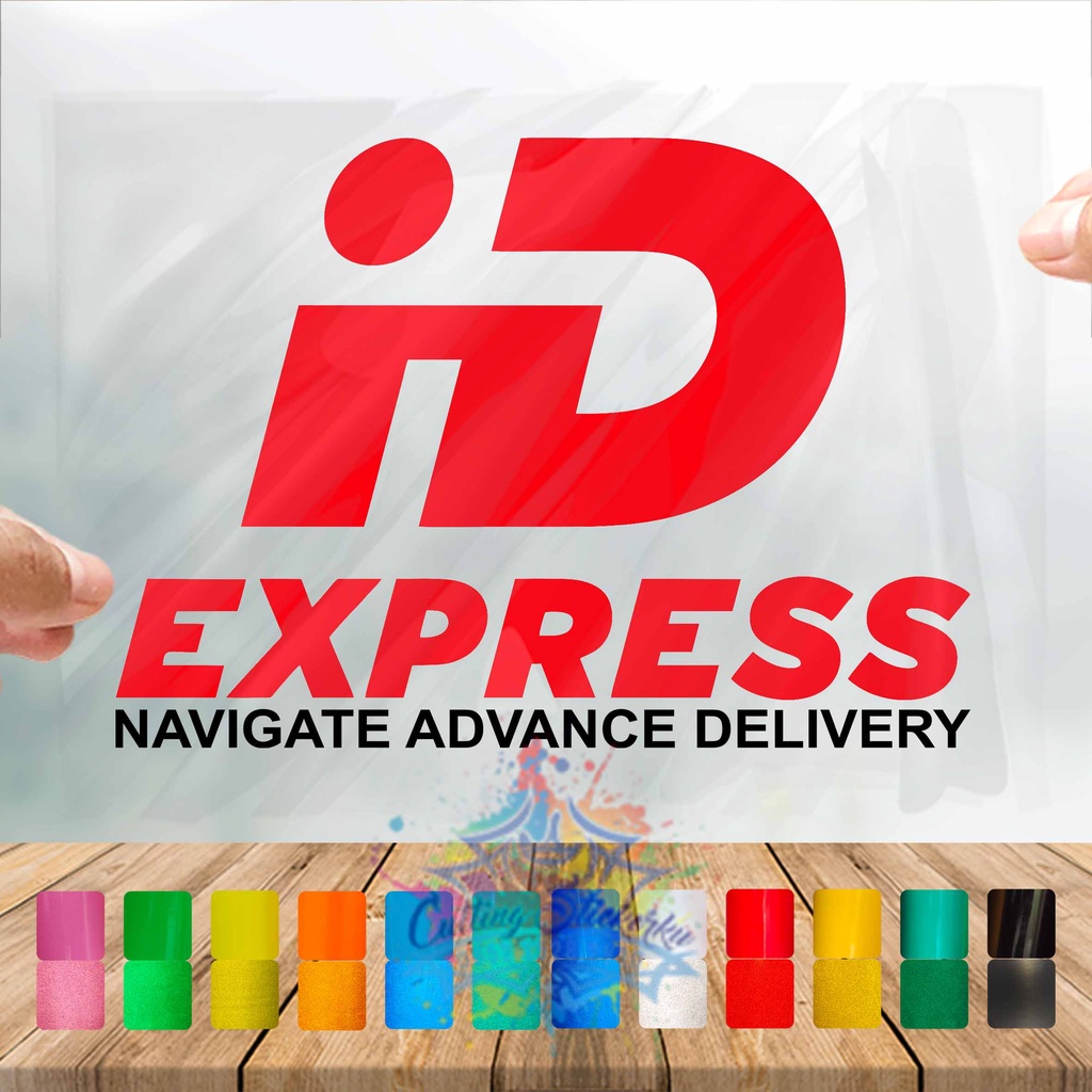 Cutting Stiker ID Express Variasi Motor Mobil Sticker Timbul Keren Nyala Dasbor Spakbor Visor Body Kaca Helm Laptop Hologram Reflective Tahan Air Bodi Samping Nama Jepang Scoopy Vario Beat NMAX PCX Vespa Aesthetic Pickup Anime Windshield Kustom Modif