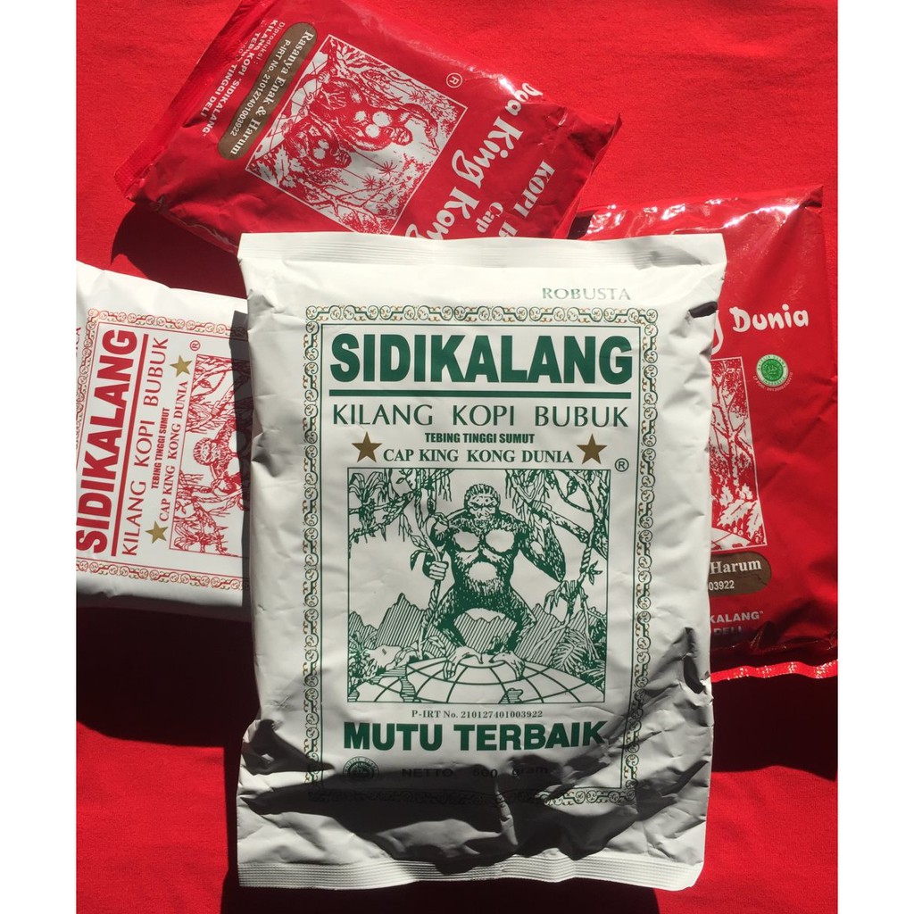 

Kopi Medan Sidikalang Cap King Kong Dunia Robusta Bubuk 250 gr